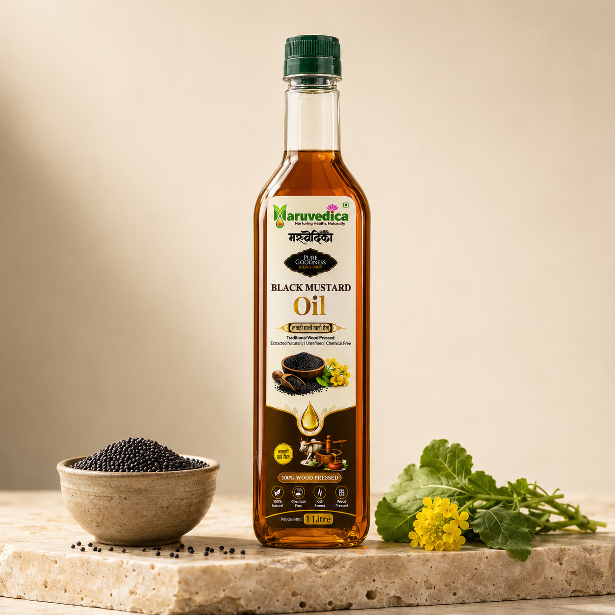 Wood Pressed Black Mustard Oil