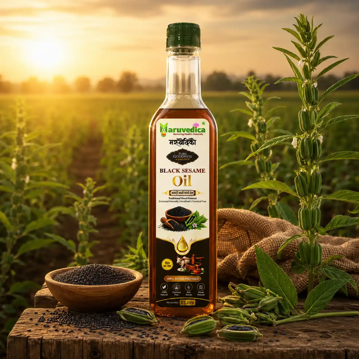 Wood Pressed Groundnut Oil