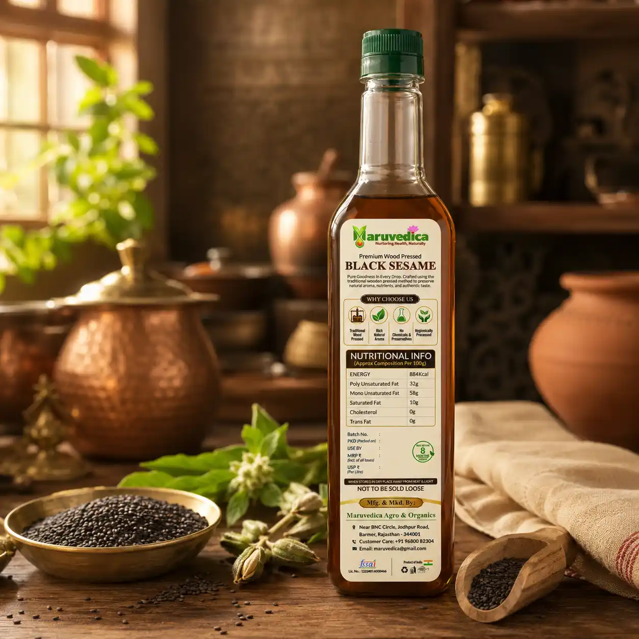 Wood Pressed Groundnut Oil